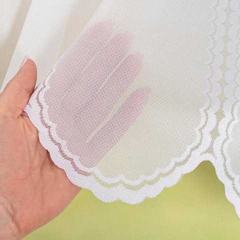 Zazdrostka żakardowa panelowa, wysokość 30cm, kolor 001 biały 023429/000/001/000030/1