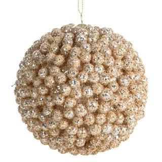 BOMBKA CHOINKOWA O 10 CM JASNOBRĄZOWY