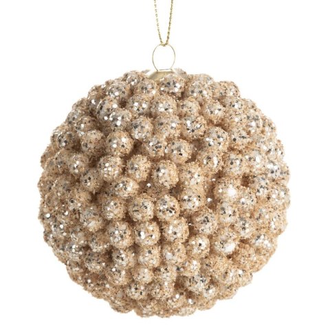 BOMBKA CHOINKOWA O 8 CM JASNOBRĄZOWY