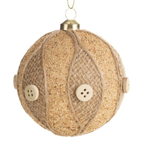 BOMBKA CHOINKOWA O 8 CM JASNOBRĄZOWY