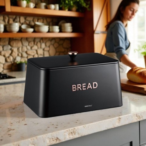 ELEGANCKI CHLEBAK STALOWY KINGHOFF KH-1949 CZARNY