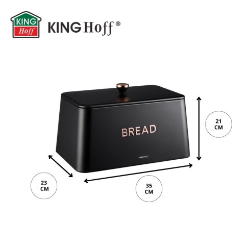 ELEGANCKI CHLEBAK STALOWY KINGHOFF KH-1949 CZARNY