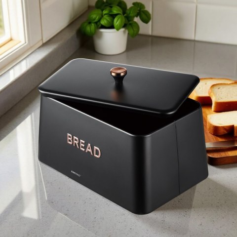 ELEGANCKI CHLEBAK STALOWY KINGHOFF KH-1949 CZARNY