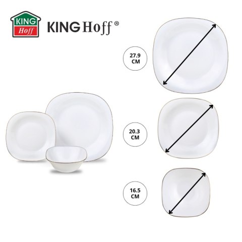 KOMPLET OBIADOWY TOPAZ DLA 6 OSÓB 18 ELEM. KINGHOFF KH-1923