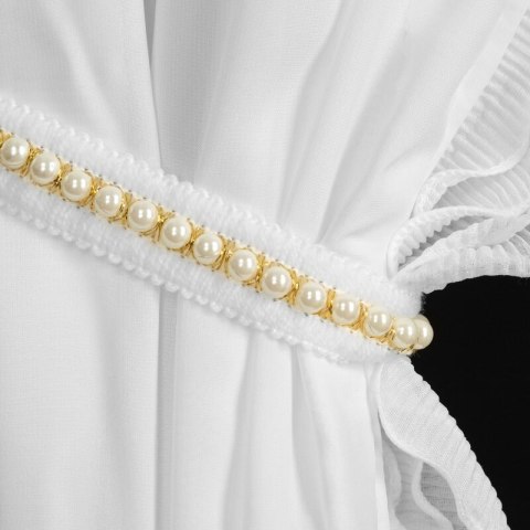 FIRANA GOTOWA LUISA NA TAŚMIE 140 X 250 CM BIAŁY