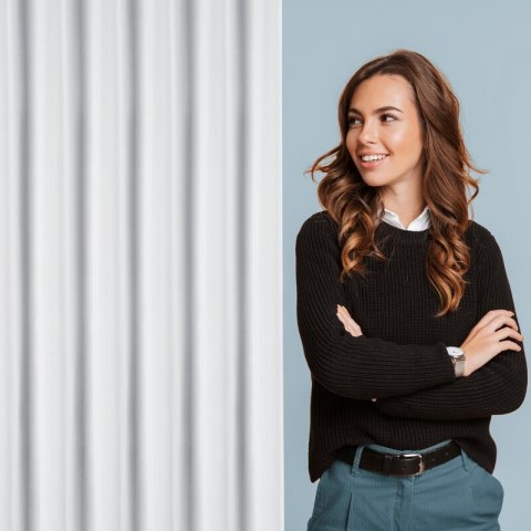 FIRANA GOTOWA RUBY 140 X 270 CM BIAŁY