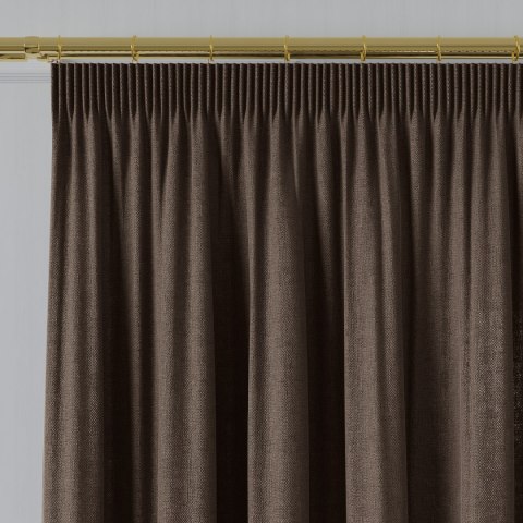 LORA Tkanina dekoracyjna, wysokość 300cm, kolor 013 brązowy TD0036/TDP/013/000300/1