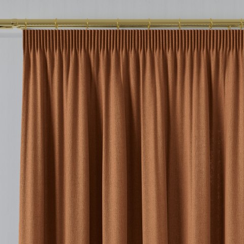 LORA Tkanina dekoracyjna, wysokość 300cm, kolor 015 ceglasty TD0036/TDP/015/000300/1