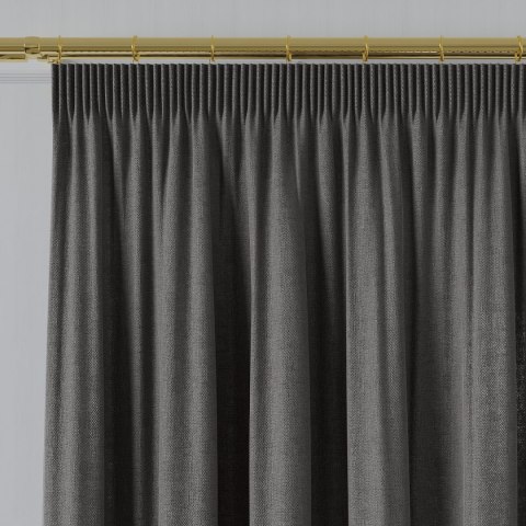 LORA Tkanina dekoracyjna, wysokość 300cm, kolor 030 ciemny szary TD0036/TDP/030/000300/1