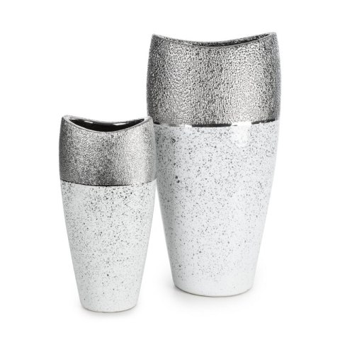 WAZON DEKORACYJNY MILO (02) 14 X 10 X 28 CM BIAŁY