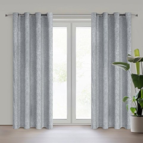 ZASŁONA GOTOWA ADELINA 140 X 250 CM STALOWY