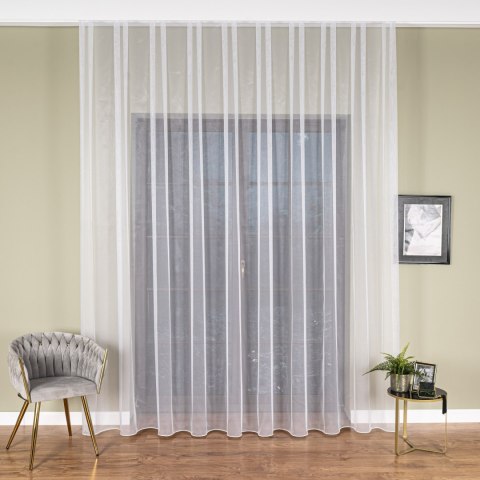 Firanka fantazyjna z ołowianką, wysokość 300cm, kolor 001 biały 423085/OLO/001/000300/1