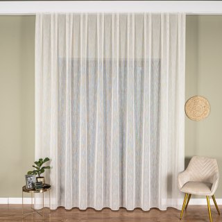 Firanka fantazyjna z ołowianką na metry 001832 wysokość 300 cm kolor kremowy