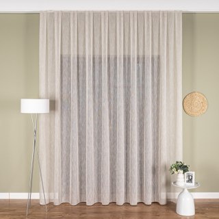 Firanka fantazyjna z ołowianką na metry 001832 wysokość 300 cm kolor beżowy