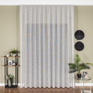 Firanka fantazyjna z ołowianką na metry 001832 wysokość 300 cm kolor szary