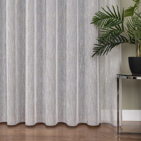 Firanka fantazyjna z ołowianką, wysokość 300cm, kolor 010 szary 001832/OLO/010/000300/1