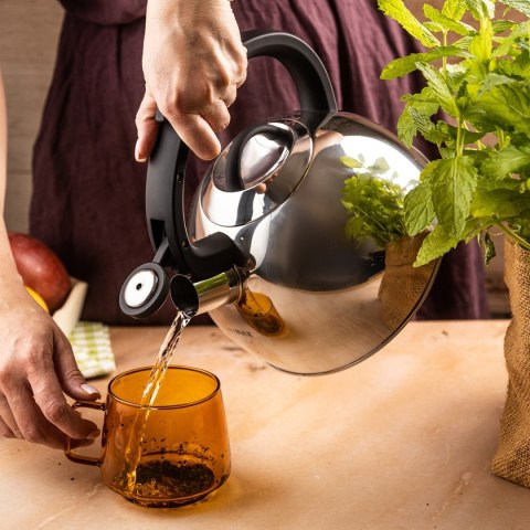 CZAJNIK STALOWY Z GWIZDKIEM 2,5L KLAUSBERG KB-7910