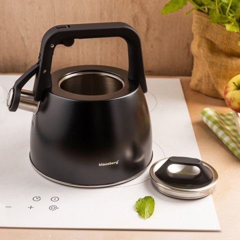 CZAJNIK STALOWY Z GWIZDKIEM 2,5L KLAUSBERG KB-7915