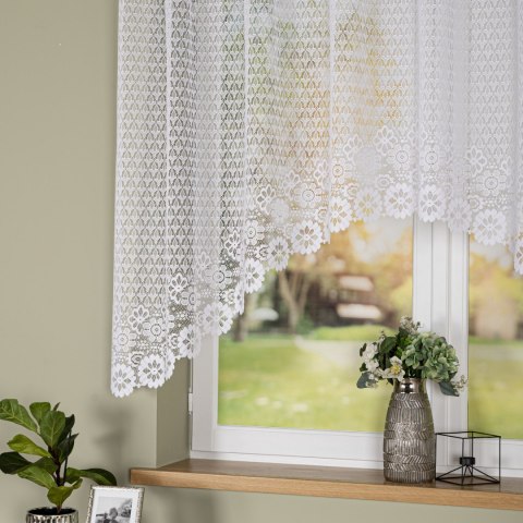 Firanka gotowa żakardowa FAUSTYNA 120x250 cm kolor biały