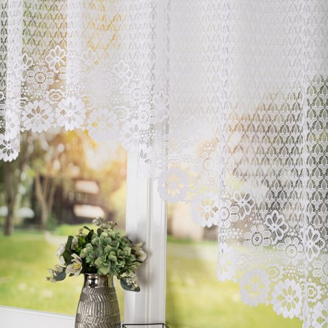 Firanka gotowa żakardowa FAUSTYNA 120x250 cm kolor biały