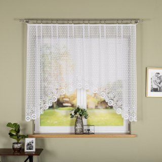 Firanka gotowa żakardowa FAUSTYNA 140x250 cm kolor biały