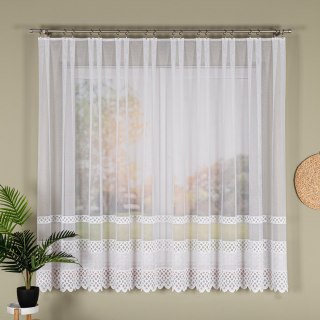 Firanka żakardowa na metry 107627 wysokość 175 cm kolor biały