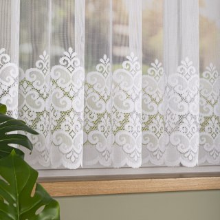 Firanka żakardowa na metry 015997 wysokość 155 cm kolor biały