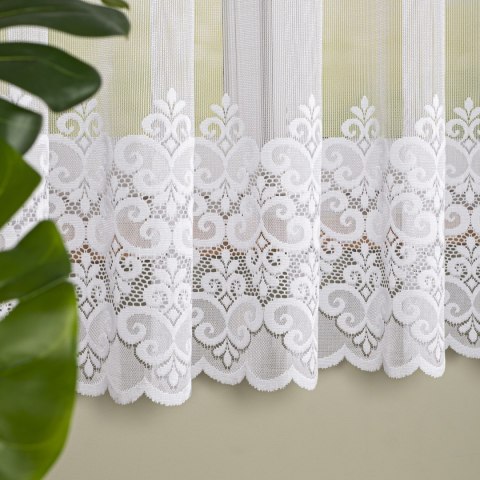 Firanka żakardowa na metry 015997 wysokość 175 cm kolor biały