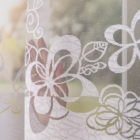 Firanka żakardowa na metry 107199 wysokość 175 cm kolor biały