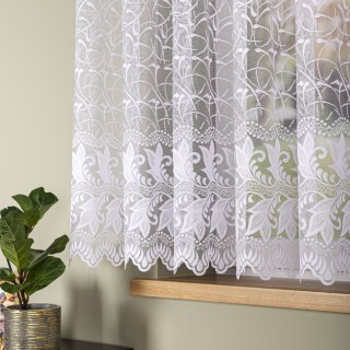 Firanka żakardowa na metry 049348 wysokość 160 cm kolor biały