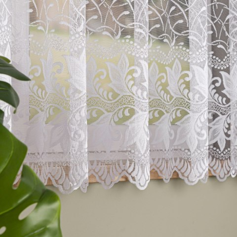 Firanka żakardowa na metry 049348 wysokość 170 cm kolor biały