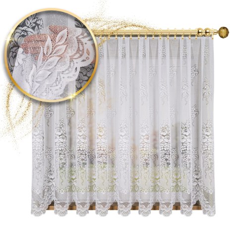 Firanka żakardowa na metry 361350 wysokość 170 cm kolor biały