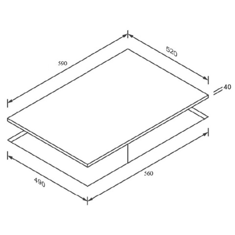 Płyta indukcyjna Kernau KIH 6435.1-4B BL Kitchen Connect
