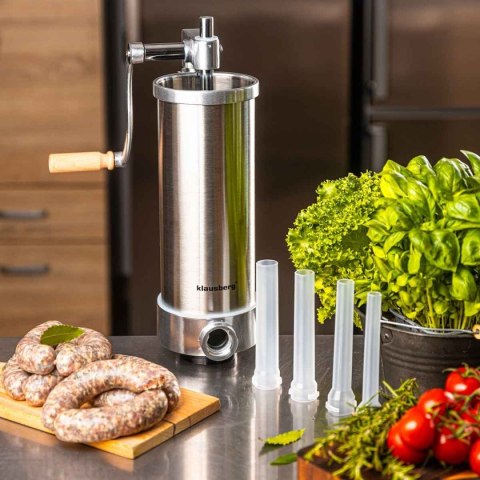 RĘCZNA NADZIEWARKA DO KIEŁBASY 3kg KLAUSBERG KB-7926 PIONOWA