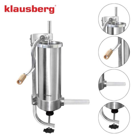 RĘCZNA NADZIEWARKA DO KIEŁBASY 3kg KLAUSBERG KB-7926 PIONOWA