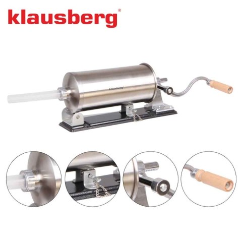 RĘCZNA NADZIEWARKA DO KIEŁBASY 3kg KLAUSBERG KB-7928