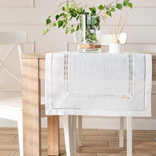 SELVIA Bieżnik z gipiurą, szerokość 38cm x wysokość 140cm, kolor 001 biały 250200/KSP/L01/038140/1