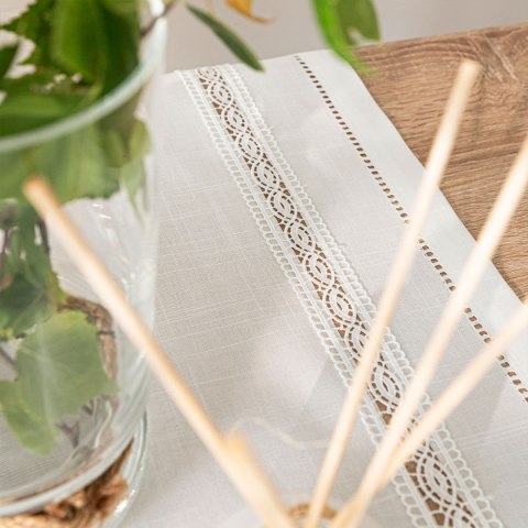 SELVIA Obrus z gipiurą, szerokość 140cm x wysokość 240cm, kolor 001 biały 250200/KSP/L01/140240/1