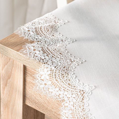 SERENA Serweta z gipiurą, szerokość 85cm x wysokość 85cm, kolor 001 biały 202531/KSP/001/085085/1