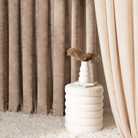 SOFT Zasłona gotowa na przelotkach, szerokość 140cm x wysokość 260cm, kolor 004 chłodny beżowy TD0035/ZGP/004/140260/1