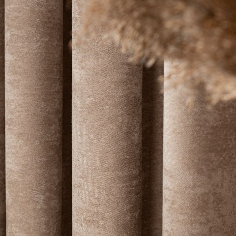 SOFT Zasłona gotowa na przelotkach, szerokość 140cm x wysokość 260cm, kolor 004 chłodny beżowy TD0035/ZGP/004/140260/1