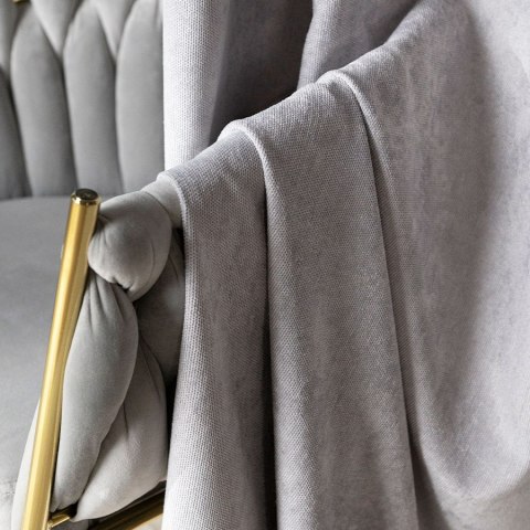 SOFT Zasłona gotowa na przelotkach, szerokość 140cm x wysokość 260cm, kolor 022 jasny szary TD0035/ZGP/022/140260/1