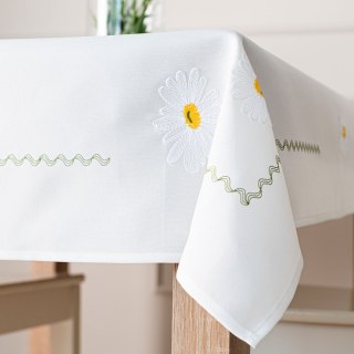 SUMMER Obrus z haftem, szerokość 120cm x wysokość 160cm, kolor 001 biały 192037/KSP/L01/120160/1