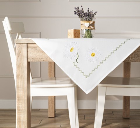 SUMMER Serweta z haftem, szerokość 85cm x wysokość 85cm, kolor 001 biały 192037/KSP/L01/085085/1