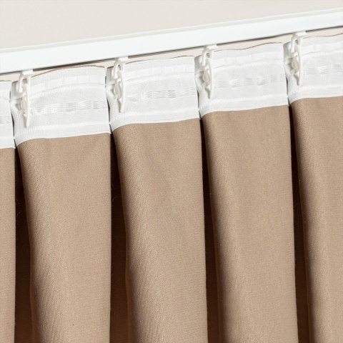 Taśma podwójna zakładka 5cm, marszczenie 1:2, biała, FP050-22-3C3 TASMAA/U2K/200/005000/1