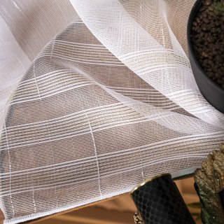 Firanka fantazyjna z ołowianką, wysokość 300cm, kolor 001 biały ze złotą nitką 001888/OLO/001/000300/1