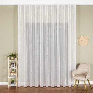 Firanka fantazyjna z ołowianką na metry 002040 wysokość 300 cm kolor kremowy