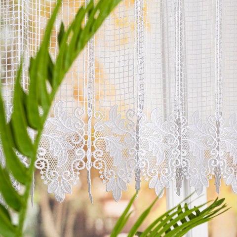 Firanka gipiurowa, wysokość 130cm, kolor 001 biały 016409/447/001/000130/1