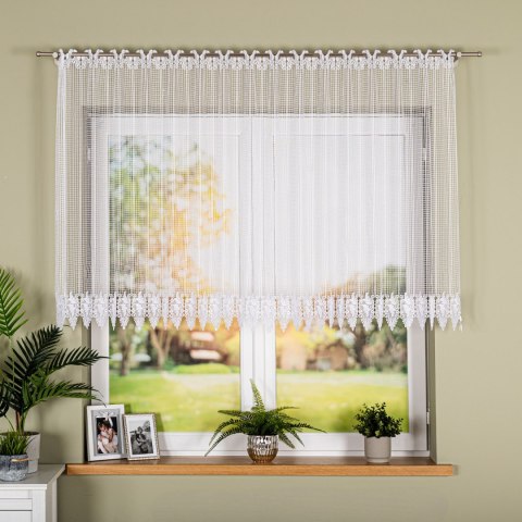 Firanka gipiurowa, wysokość 130cm, kolor 001 biały 016409/447/001/000130/1