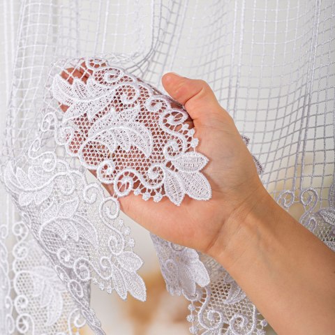 Firanka gipiurowa, wysokość 130cm, kolor 001 biały 016409/447/001/000130/1